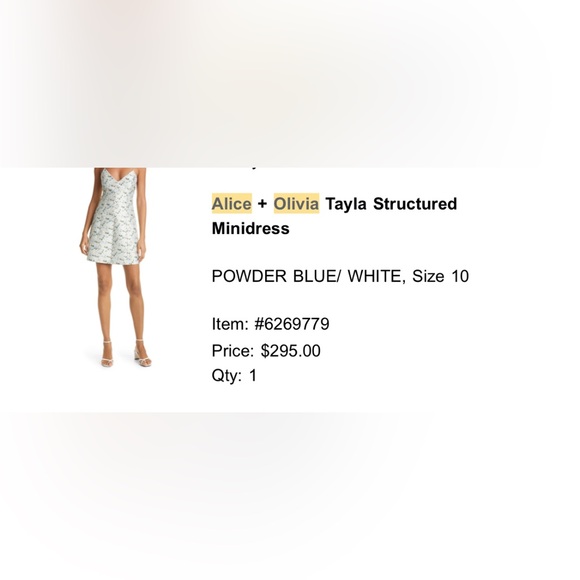 Alice + Olivia Tayla structured minidress - Picture 5 of 5